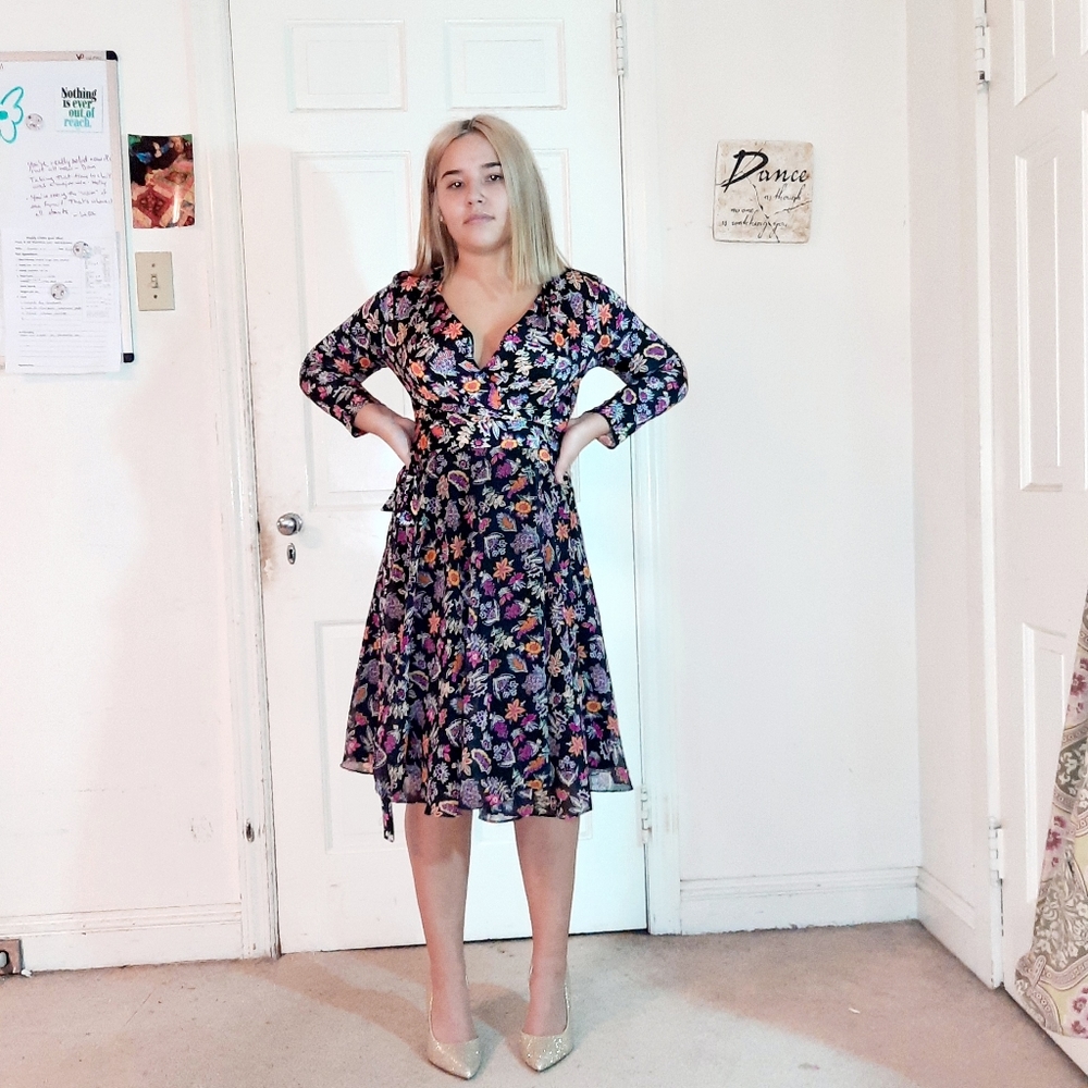 Wrap Floral Dress